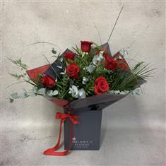 Deluxe 6 Rose Hand-tied Bouquet 