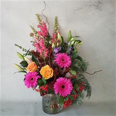 Vibrant Autumnal Vase