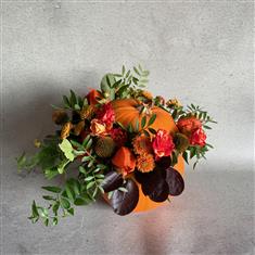 Floral Pumpkin Arrangement