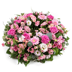 Pink and White Wreath 