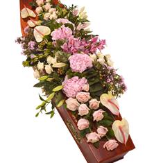 Pastel Casket Spray