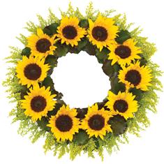 Sunflower Wreath