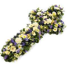 Mixed Floral Cross 