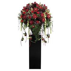 Red Plinth Arrangement 