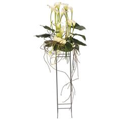 White Calla Lily Pedestal