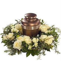 White Urn Wreath 