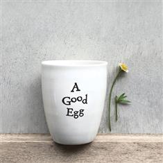 Porcelain Egg Cup- Good Egg