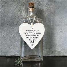 Round Hanging Heart- Remember you are