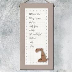Babies are Teddy Bears Hanging Plaque