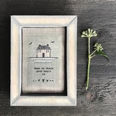Embroidered Box Frame- Home