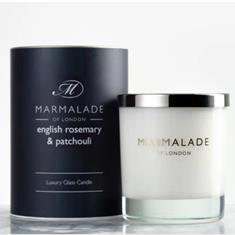 Marmalade of London English Rosemary and Patchouli Luxury Glass Candle