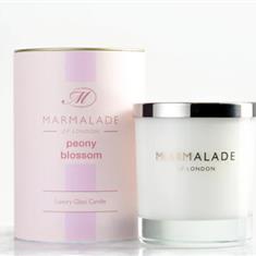 Marmalade of London Peony Blossom Luxury Glass Candle