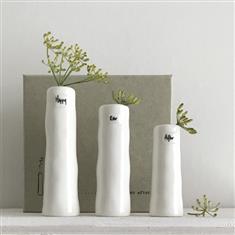 Trio of Bud Vases- Happy Ever After