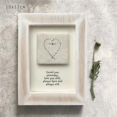 Embroidered sq pic-Loved you yesterday