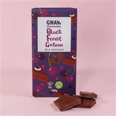 Gnaw Black Forest Gateaux Milk Chocolate Bar