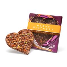 GNAW Happy Birthday Rather Nutty Chocolate Heart