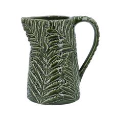 Ceramic Green Fern Jug