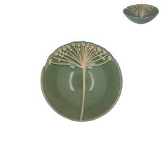 Stoneware Green Seed Head Bowl