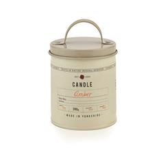 Fruits of Nature Amber Large Tin Candle