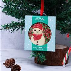 SNOWMAN MILK CHOCOLATE CHRISTMAS TREE HANGER