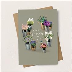 Flower Buckets Birthday 