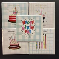 Happy Birthday Card- Checkered